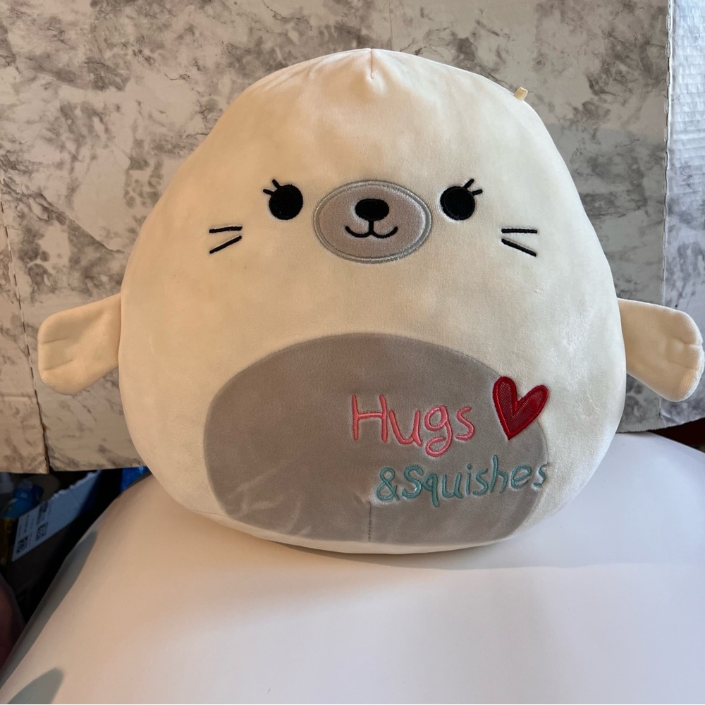 Lucille the‎ Seal Squishmallow 11" Valentine's Day Holiday Plush